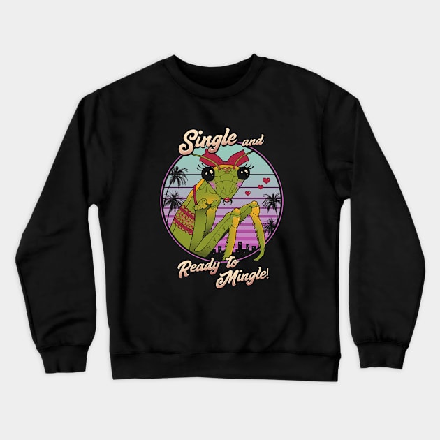 Single Mantis Crewneck Sweatshirt by Vincent Trinidad Art